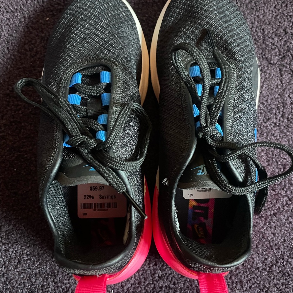 Black and Pink Nike Athletic Shoes
